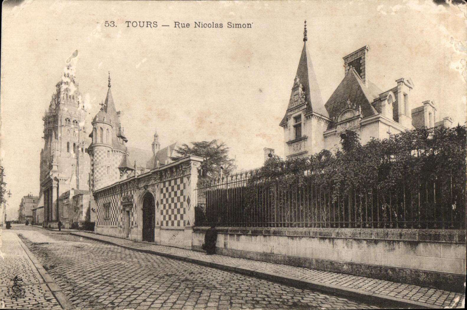 CPA Tours Rue Nicolas Simon