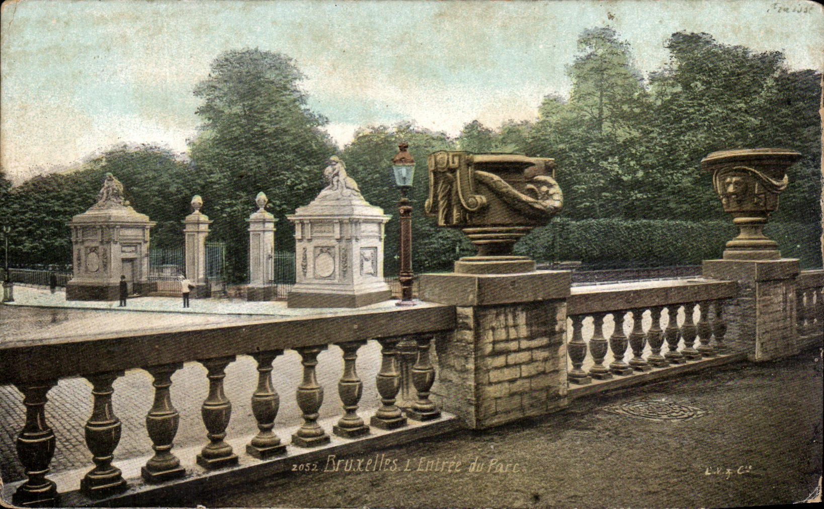 CPA Bruxelles L'Entree Du Parc