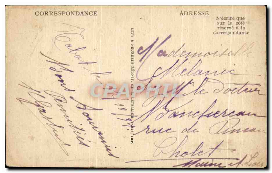 CPA Rabat jardins des Oudaias et la Medersa Maroc — Rückseite