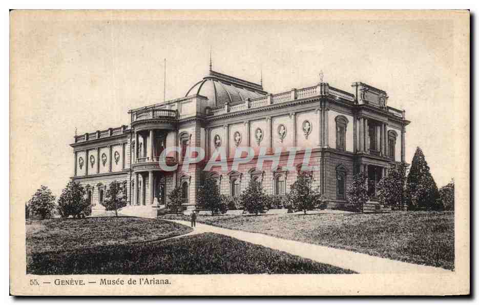 CPA Geneve Musee de l'Ariana