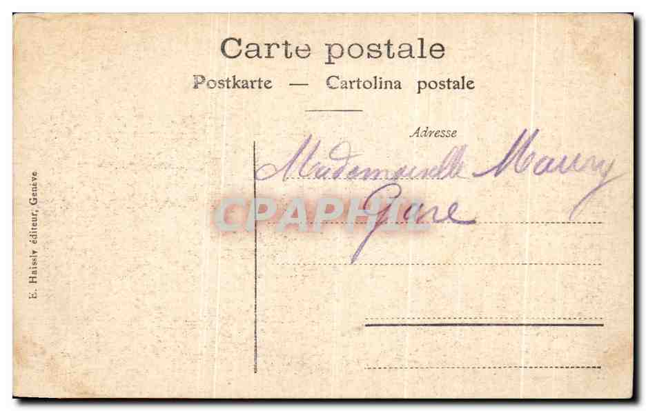CPA Geneve Musee de l'Ariana — Rückseite