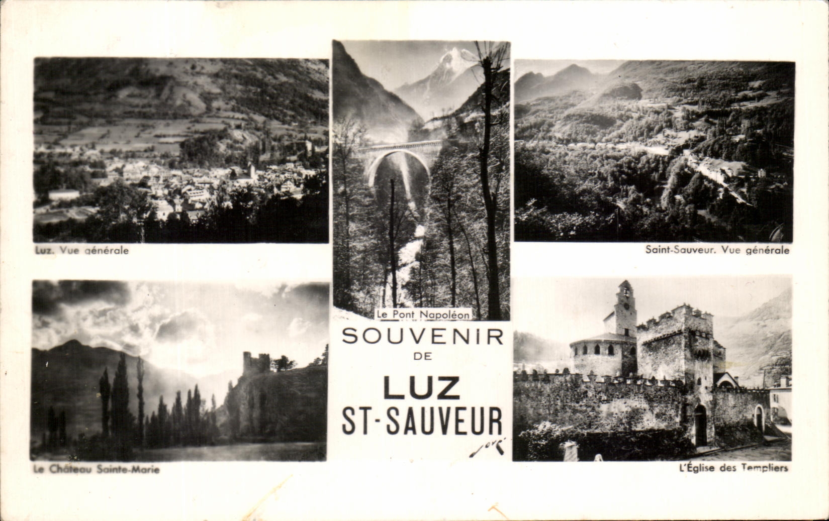 CPA Souvenir De Luz St Sauveur