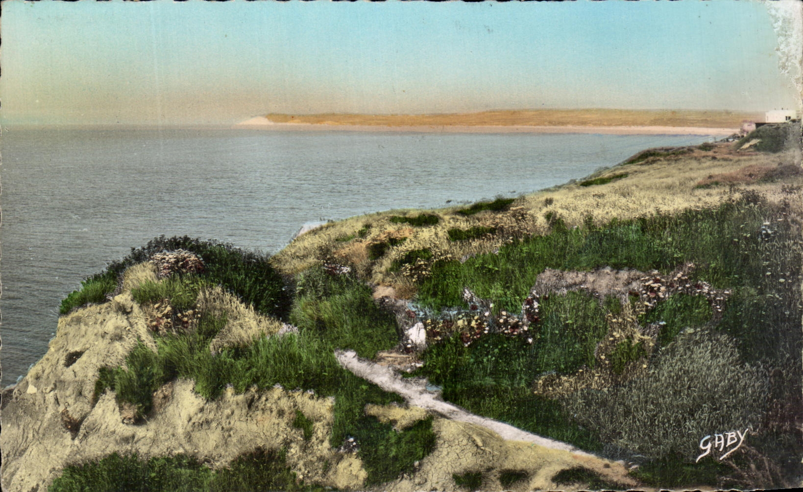 CPA Cap Gris Nez Vue Sur La Baie De Wissant Au Ford Le Cap Blanc Nez