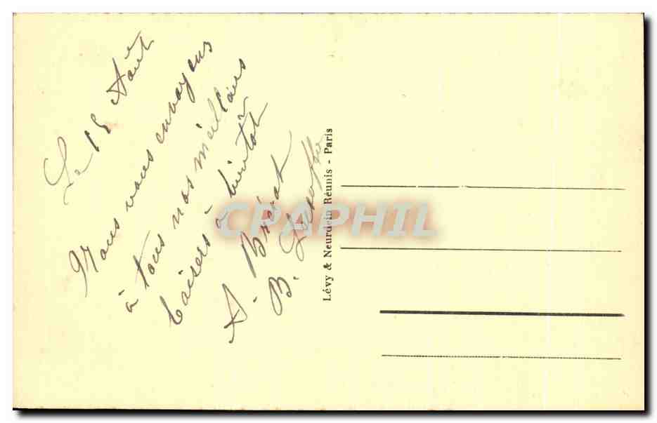 EVIAN-les-BAINS — Le Grand Hôtel — LL — n°252 — Verso