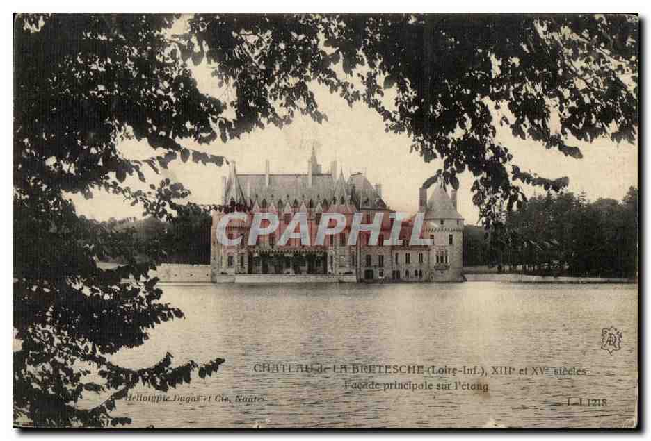 CPA Chateau De Bretesche Facade principale sur l'etang