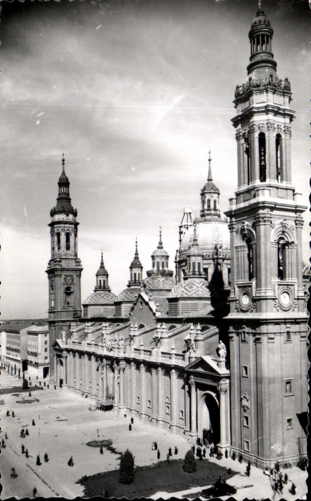 CPSM Zaragoza Basilica de Ntra Sra del Pilar