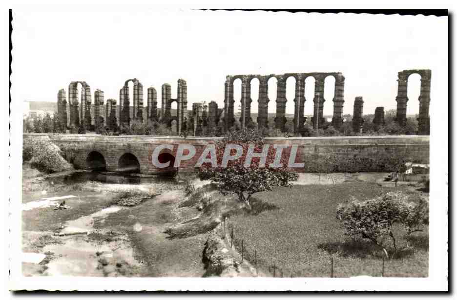 CPA Merida Acueducto y puente Romano del Albarregas