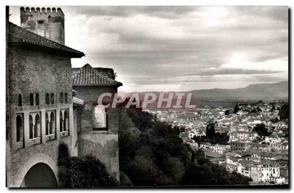 Granada — Vue partielle depuis l'Alhambra — Taller A. Zerkowicz, Barcelone