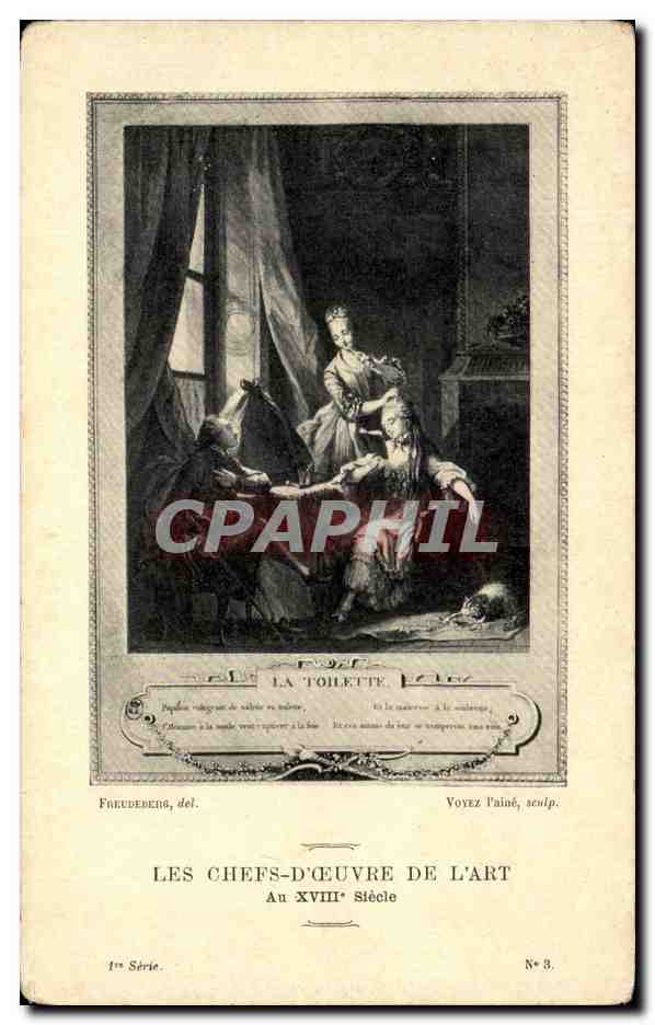 CPA Les Chefs D'Oeuvre De L'Art Au 18eme Freudeberg La toilette 