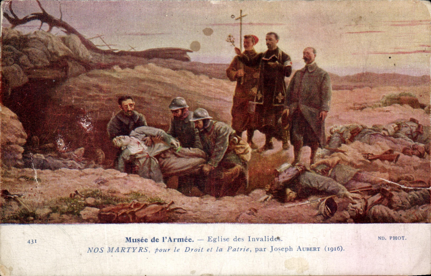 CPA Musee de I'Armee Eglise des Invalides Nos Martyrs pour le droite et la patrie Militaria