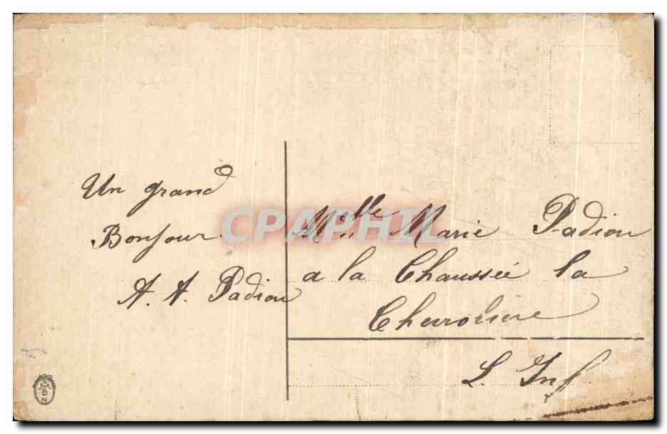 CPA Heureuse annee Berger et moutons  — Verso