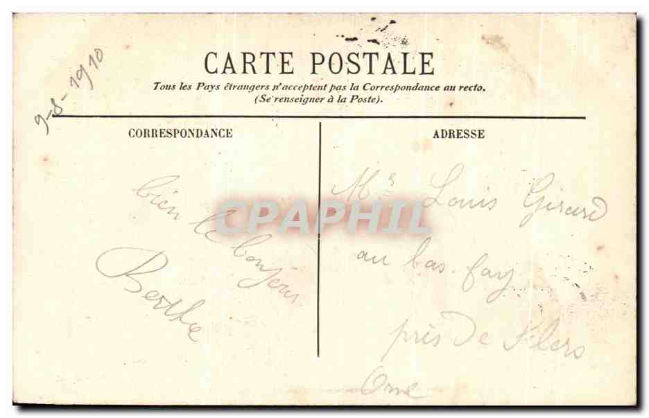 CPA Lourdes St Michel — Verso