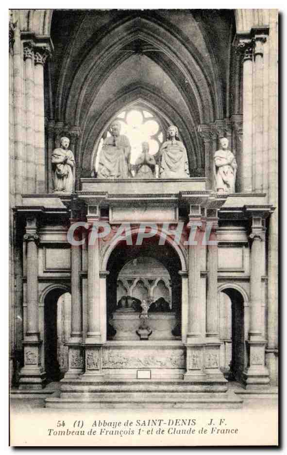 Abbaye de Saint-Denis — Tombeau de François Ier et de Claude de France — J.F. n°54