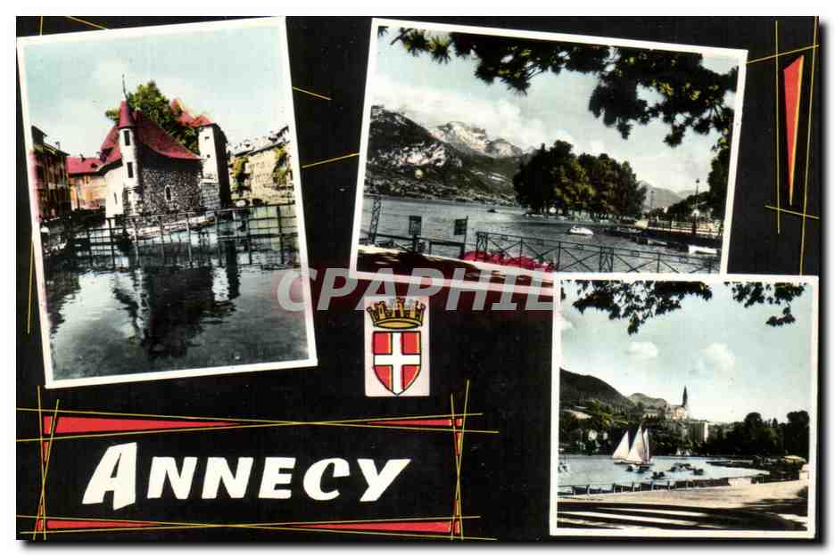 Annecy — vue panoramique — Éditions Mouchet, Annecy