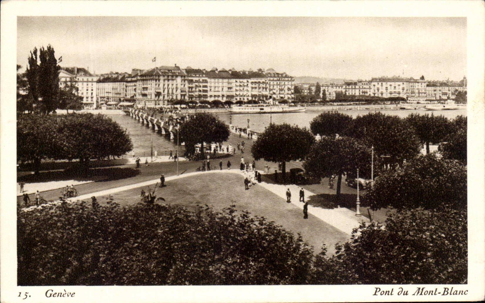 CPA Geneve Pont Du Mont Blanc