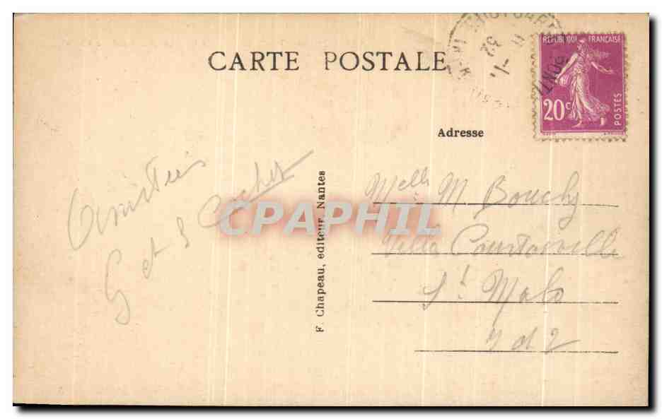 CPA Pontchateau Le Mont du Calvaire — Rückseite
