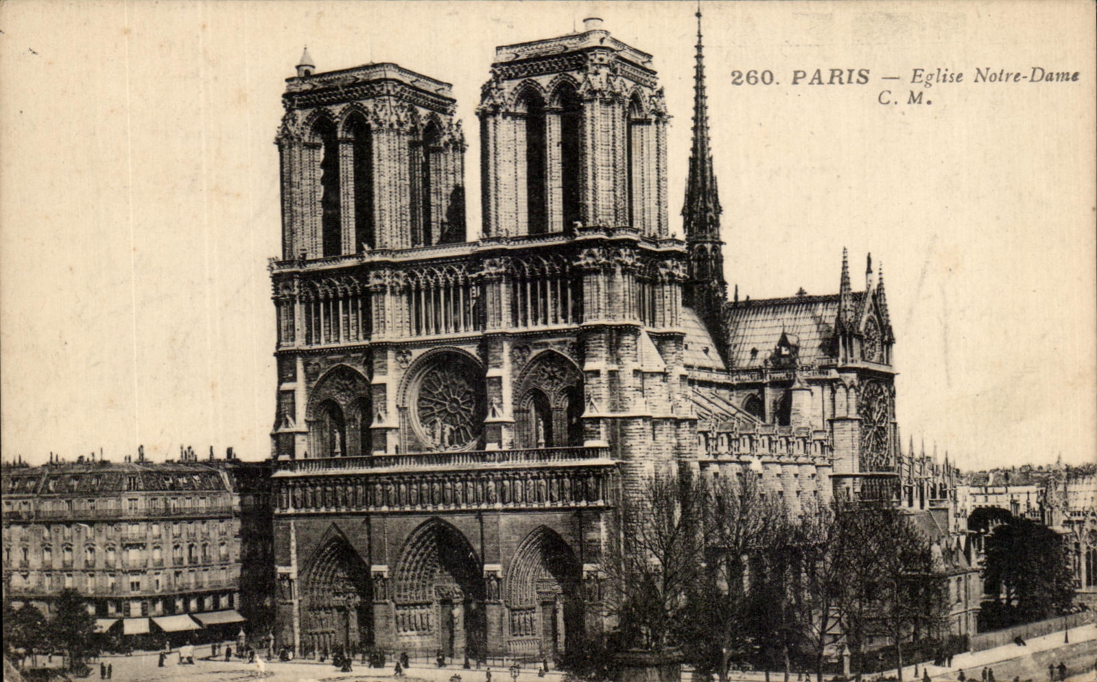 CPA Paris Eglise Notre Dame 