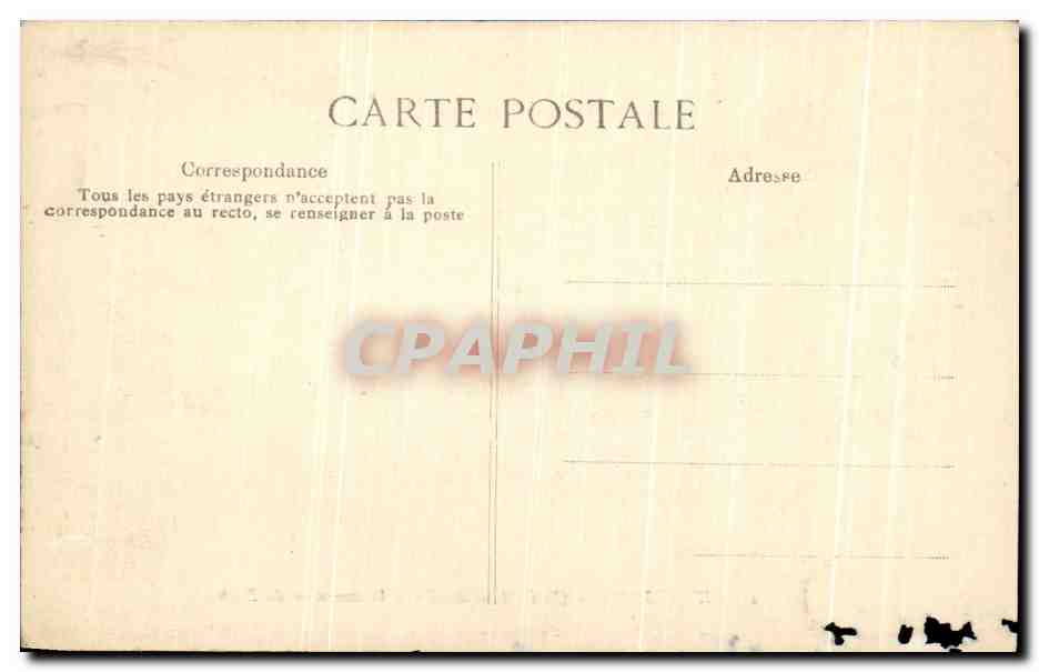 CPA Cherbourg Quai Alexandre III et la Montagne du roule Bateaux — Rückseite