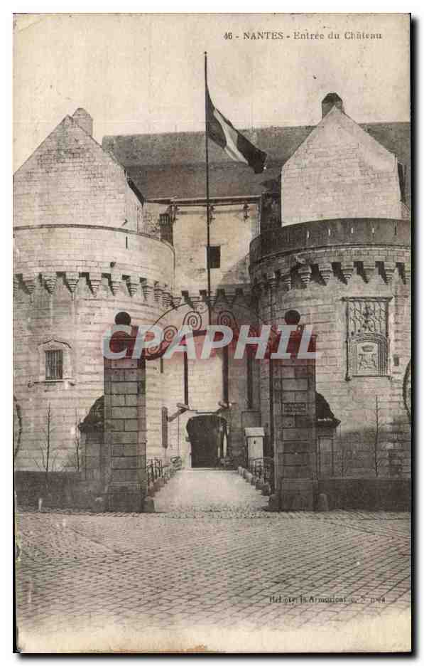 CPA Nantes Entree du Chateau