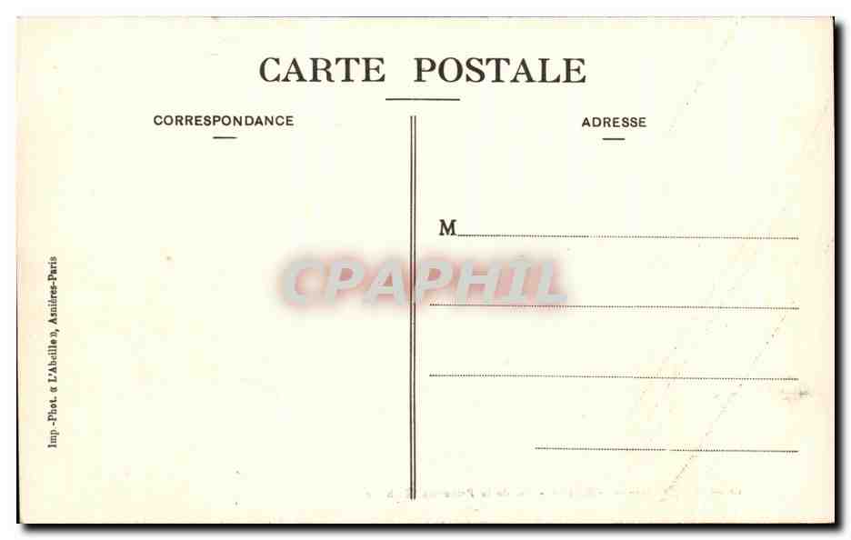 Enghien-les-Bains — Lac de la Princesse Mathilde — éditeur Asnières, n°10 — Back