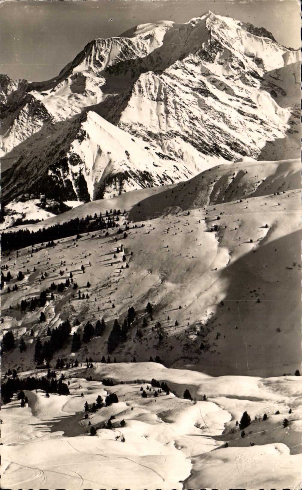 Mont Blanc — vu du Mont d'Arbois — éditeur inconnu, n° de série non visible