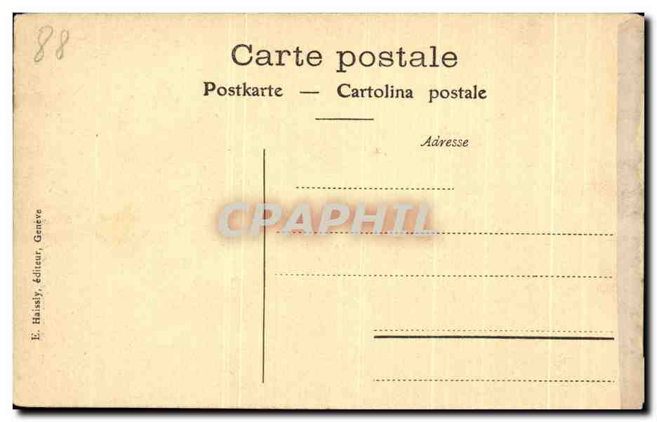 CPA Geneve La Tour De L'ile — Rückseite