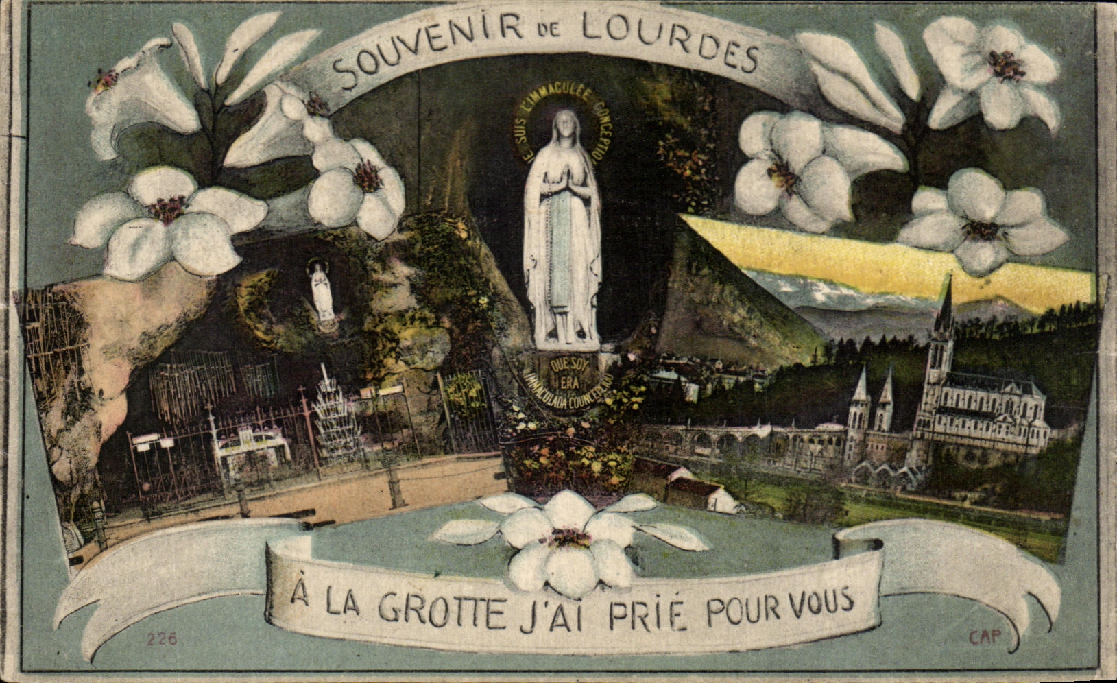 CPA Souvenir De Lourdes A La Grotte Prie Pour Vous
