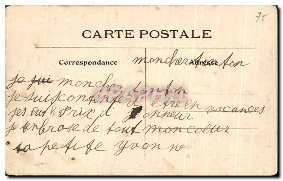 CPA Les Eglises de Paris Saint Roch — Verso