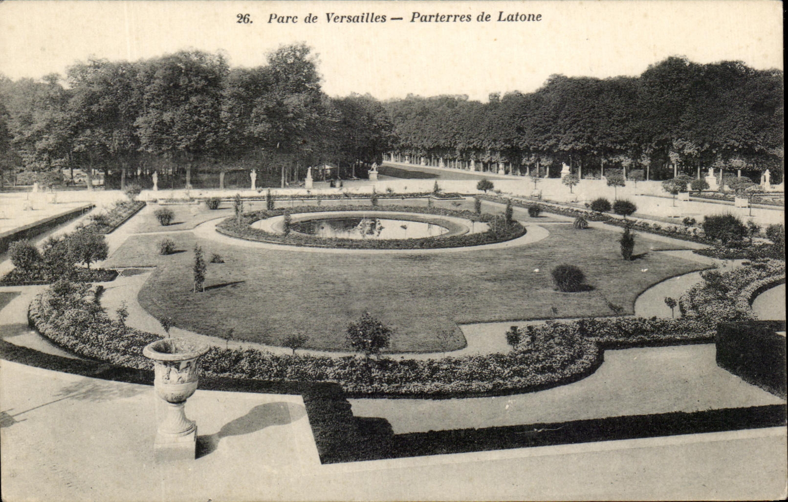 CPA Parc de Versailles Parterres de Latone