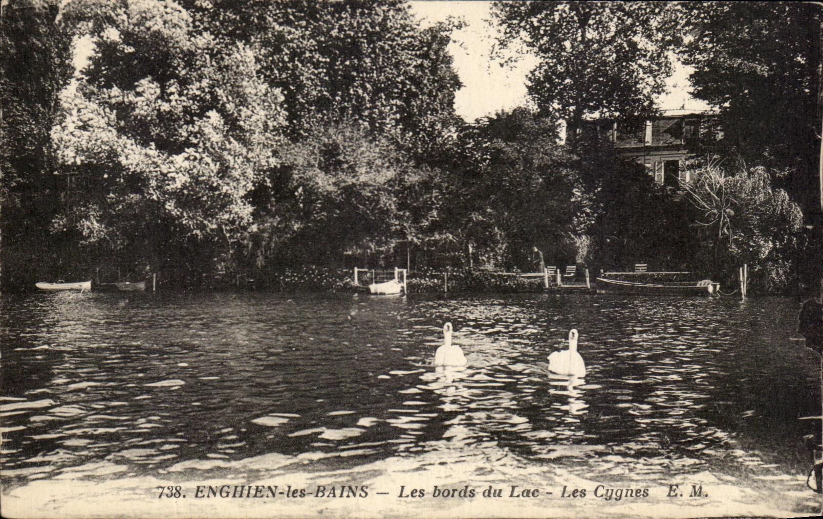 Enghien-les-Bains — Les bords du Lac — Les Cygnes — E.M. n°738