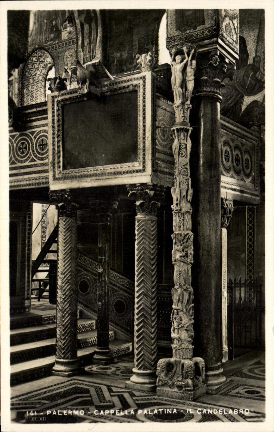 CPA Palermo Cappella Falatina Il Candelabro
