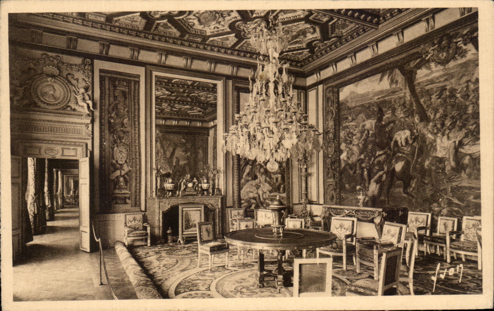 Fontainebleau (Seine-et-Marne) — El Palacio - Salón del Papa — Les Éditions d'Art YVON, París