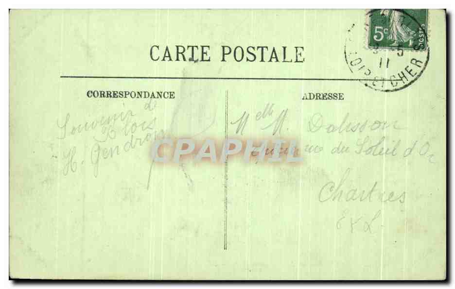 CPA Blois Le Chateau L'Aile Louis XII — Verso