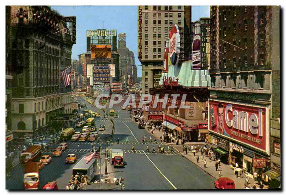 CPA Times Square Crossroads of the World New York City