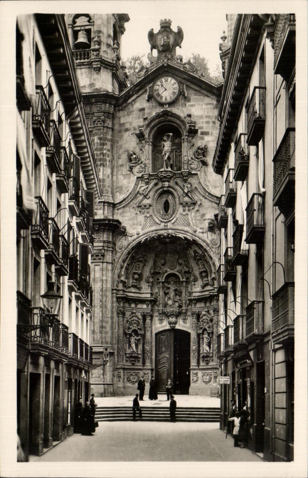 San Sebastien — Iglesia de Santa María — Foto Galarza, V. Pradera
