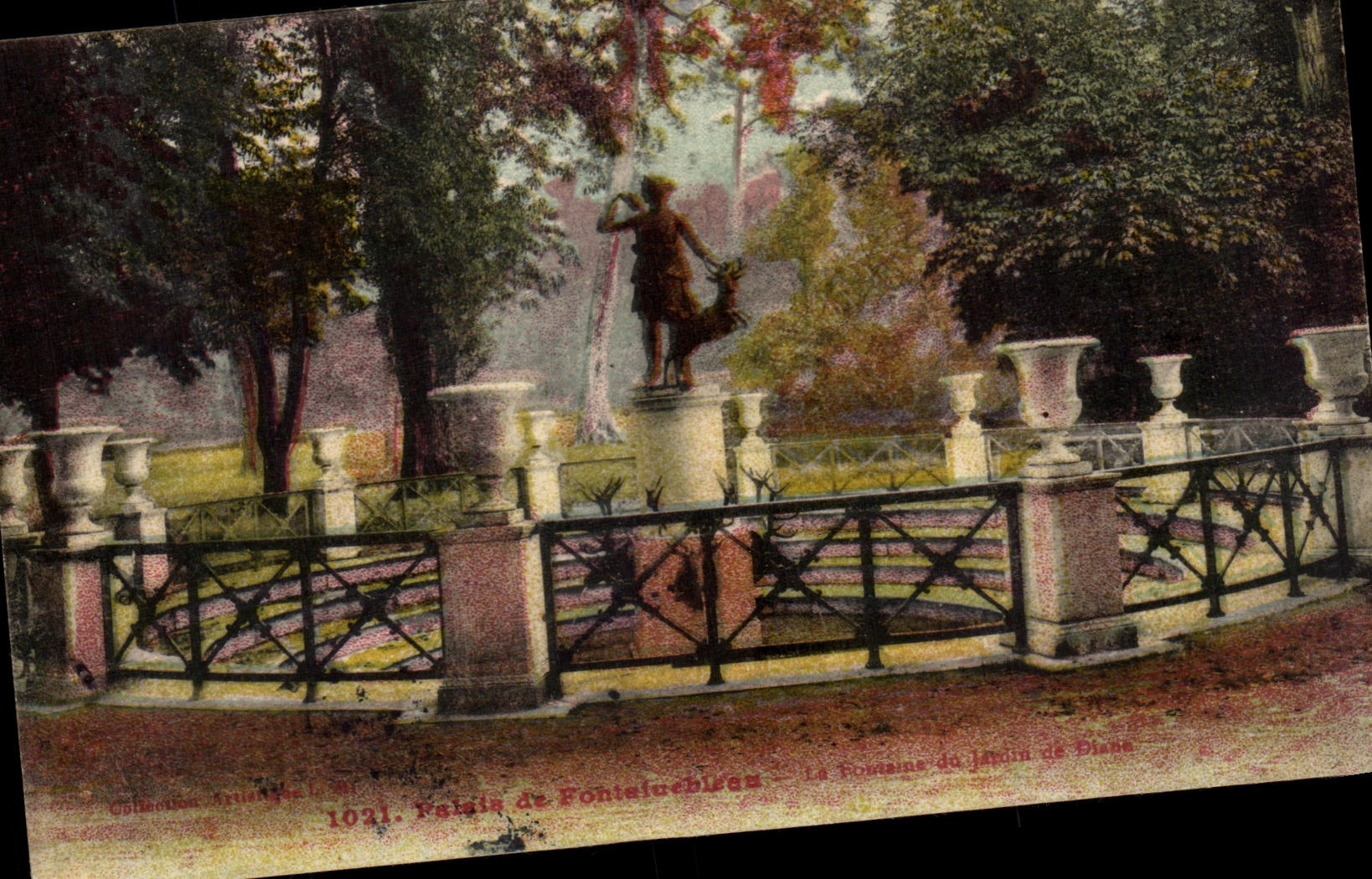Fuente del Jardín de Diana — Palacio de Fontainebleau — Colección Artística, n° 1021