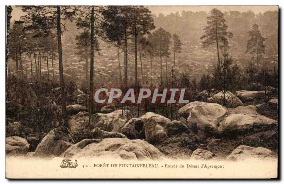 Bosque de Fontainebleau — Entrada del Desierto de Apremont — n°30