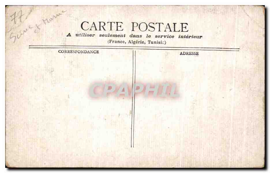CPA Fontainebleau Grande Galerie — Reverso