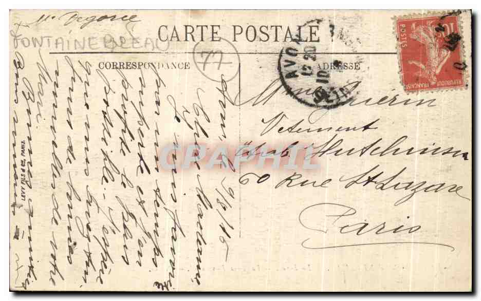 Fontainebleau — El Bosque — La Torre Denecourt — N.G. — Reverso
