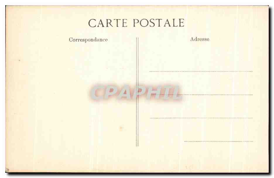 Fontainebleau — La Cour des Adieux, vista desde la Terrasse — Grand Bazar Parisien, 66, Grande Rue — Reverso