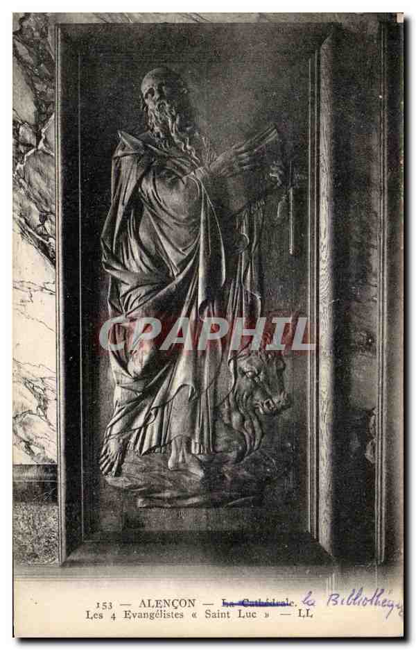 CPA Alencon Les 4 Evangelistes Bibliotheque 