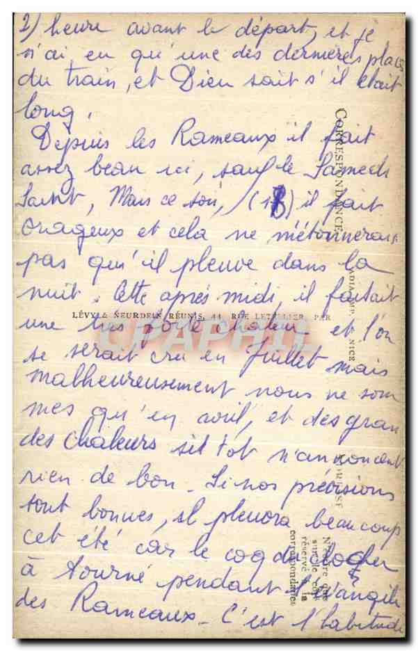 CPA Alencon Les 4 Evangelistes Bibliotheque  — Rückseite