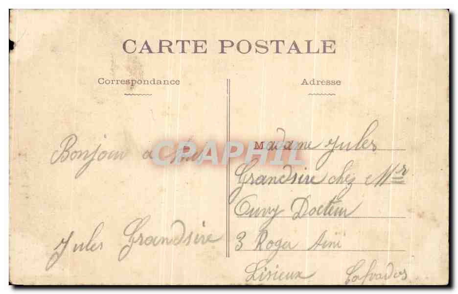 CPA Orleans Bas Reliefs De la Statue De Jeanne d'arc Jeanne blessee devant Paris  — Verso