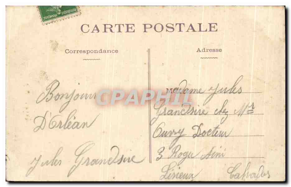 CPA Orleans Bas Reliefs De la Statue De Jeanne d'arc Entree de Jeanne d'arc a orleans — Verso