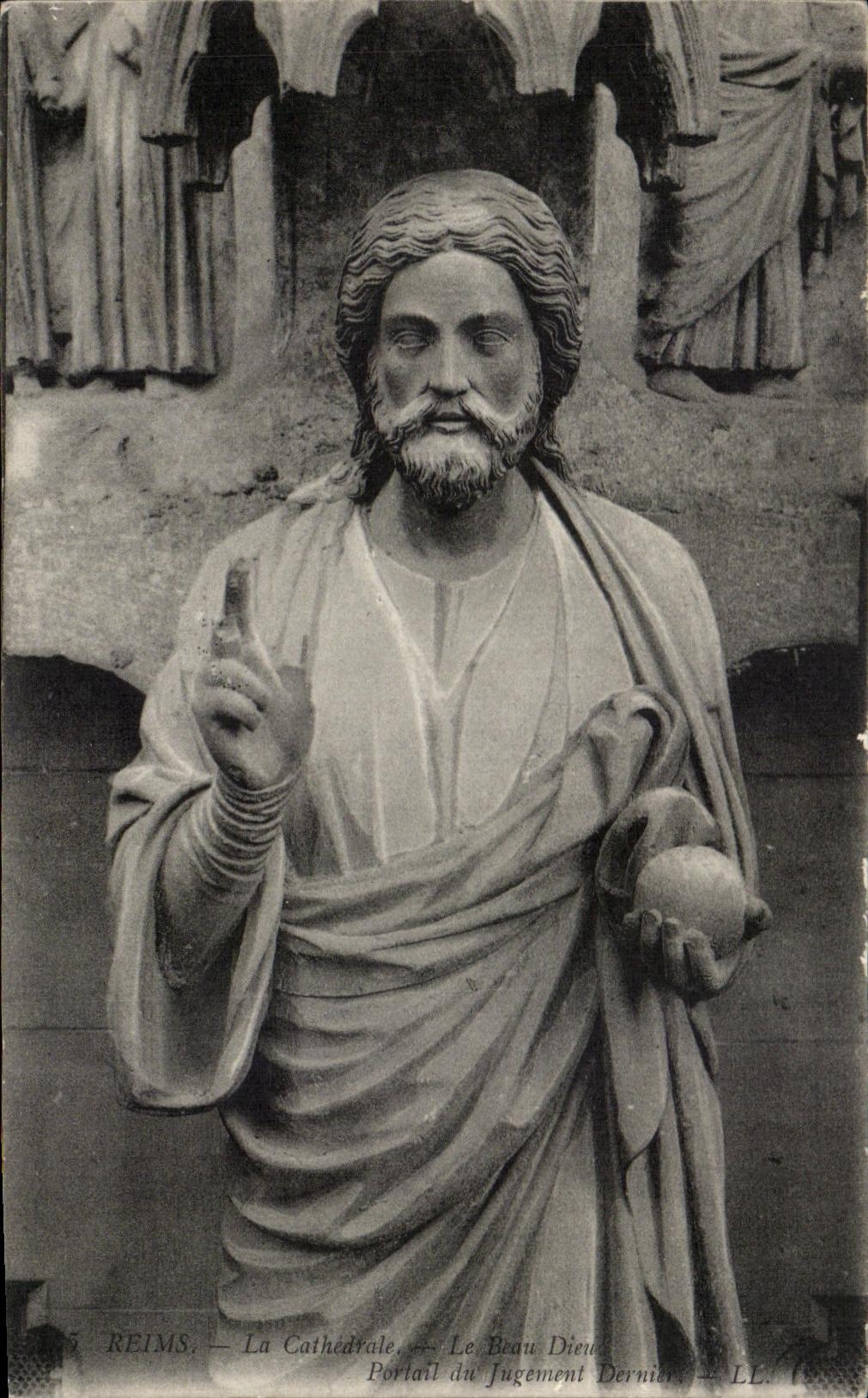 Reims — La Cathédrale — Le Beau Dieu — Portail du Jugement Dernier — LL