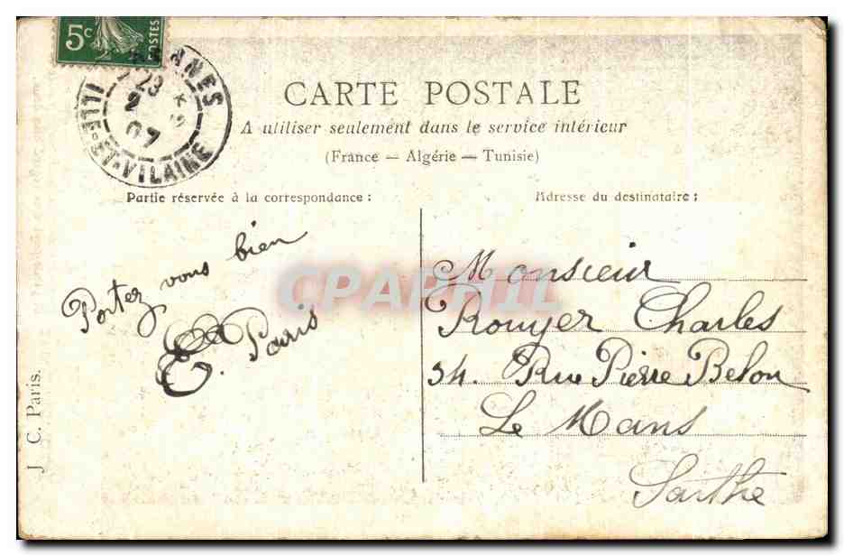CPA FEmme — Rückseite