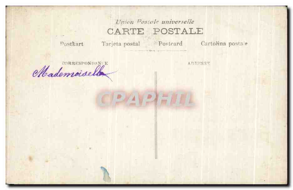 Homme en costume tenant un bouquet — Souhaits de Bonheur — BAF, n° 505 — Rückseite