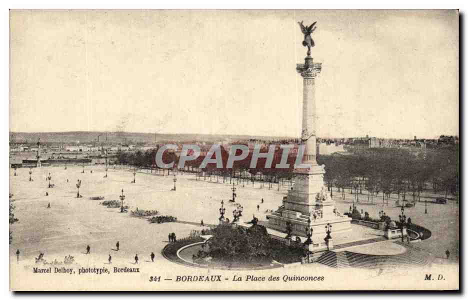 CPA Bordeaux La Place des Quinconces