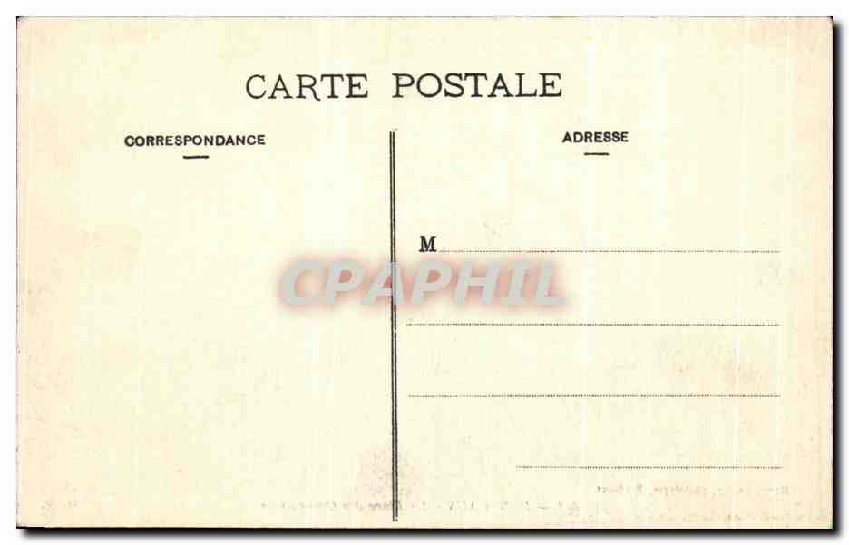 CPA Bordeaux La Place des Quinconces — Verso