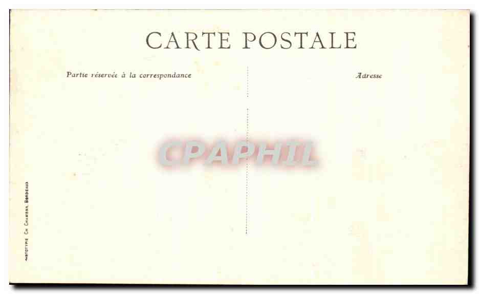 CPA Bordeaux Monument des Girondins groupe sud — Verso